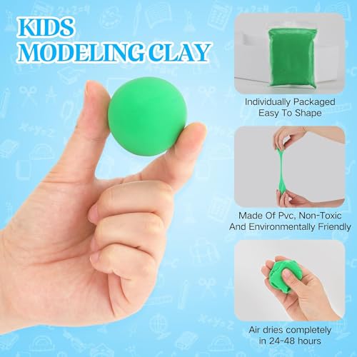 Air Dry Clay, 36 Packs Blue Foam Clay, 19 oz Soft Modeling Clay Super Light Weight Air Dry Clay Perfect for Arts Crafts - color: Blue