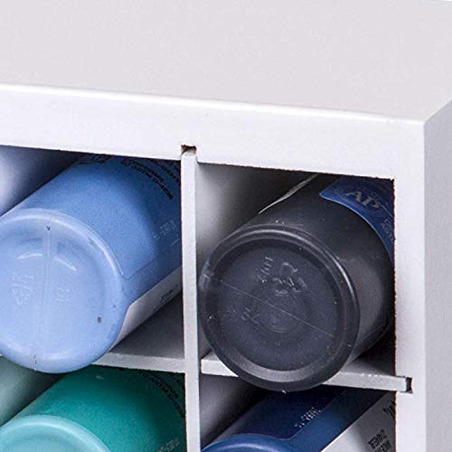 ArtBin 6828AG Paint Storage Tray, Art & Craft Supply Storage, Super Satchel System Accessory, Wall Mountable 21 Compartment Paint Organizer, White | (Pack of 6) - size: Pack of 6