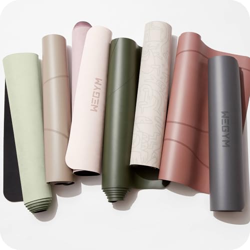 WeGym Yoga Mat, 4 mm Cushioned Non-Slip for Yoga, Pilates and Home Workouts | Cushioned 4 mm profile, non-slip surface, yoga, Pilates, home workouts - color: Green Ombre, style: Art Deco