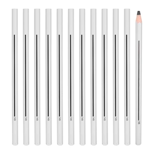 PATIKIL 14B Graphite Pencils for Drawing, 12Pcs Sketching Pencils Wood Supplies Set Break-Resistant Lead with Built-in Sharpening Area for Painting Sketching Artist Design - style: 14B