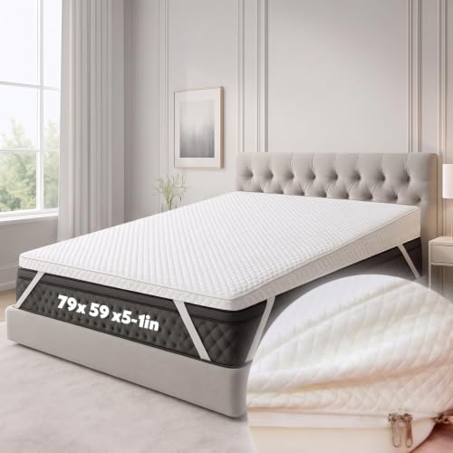 Cinnvoice Mattress Wedge with Cover, 5 Inch Queen Incline Wedge for Back and Neck Support, Adjustable Elevator Under Mattress Topper Support for Bedroom - color: White, size: 5 Inch Queen