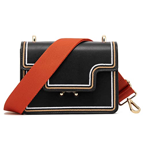 ZOOEASS Wide Shoulder Strap (Solid),Adjustable Replacement Belt Crossbody Canvas Bag Handbag - color: Burnt Sienna