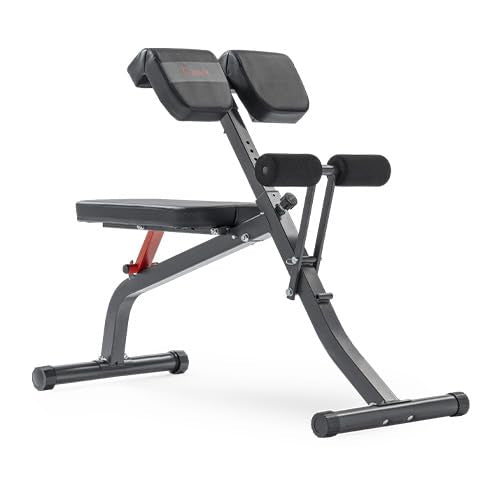 Sunny Health & Fitness Multi-Function Roman Chair - color: Black