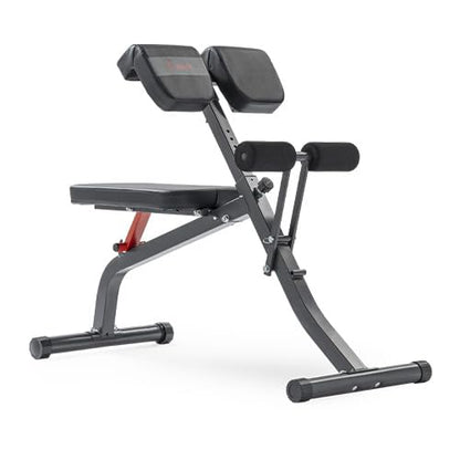 Sunny Health & Fitness Multi-Function Roman Chair - color: Black