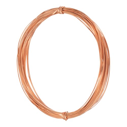 uxcell 1mm Aluminum Craft Flat Wire,33Ft 0.3mm Thickness Bendable Metal Floral Jewelry Beading Armature Wire for Sculpting Armature DIY Jewelry Making, Light Brown - color: Light Brown, size: 33Ft