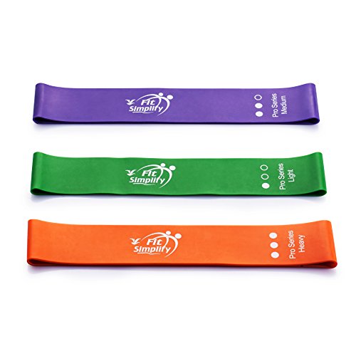 Fit Simplify 프로 시리즈 저항 루프 운동 밴드, 3개 세트