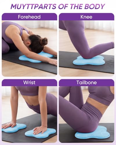 2-4 Pack Yoga Knee Pads, TPE Cushion for Pilates Exercise - color: blue