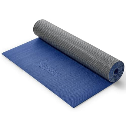 Sunny Health & Fitness Exercise Yoga Mats - Non-Slip Support for Home & Gym - color: Premium Blue