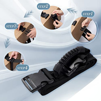 Box Carrying Strap with Handle, Handheld Belt for Safely Moving and Lifting Heavy Boxes, Adjustable Belt, Cross Style Carry Straps, Suitable for Groceries, Luggage(118.1 inch) - size: 118.1 inch (Cross-shaped)