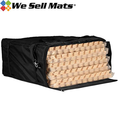 We Sell Mats Shoulder Bag for Carrying Tradeshow Flooring, Interlocking EVA Foam Mats & Other Tiles, Black, 25 in x 25 in x 14 in (BAGC)
