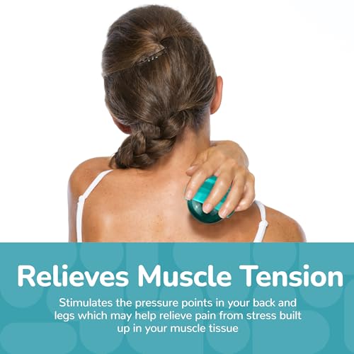 BioSwiss Roller Ball Massager, Handheld Full Body Massage Tool for Back, Legs, and Muscles - style: Ball Massager