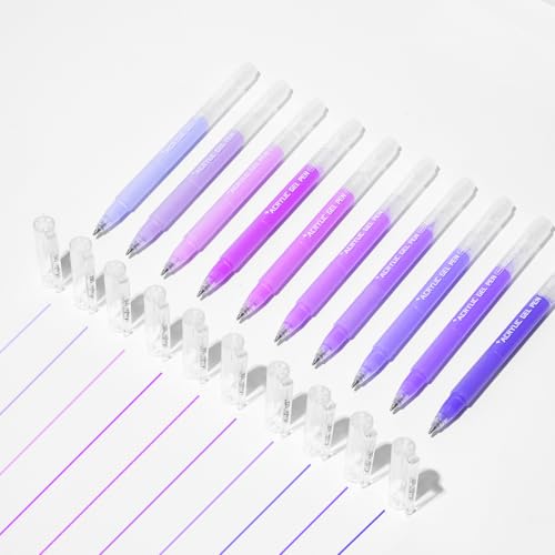 ROSYMENG 10 Colors Acrylic Gel Pens Set, Big-Capacity Ink Acrylic Paint Pen for Adults Coloring Books, Waterproof Paint Markers for Canvas, Rock, Wood, Drawing Doodling, Ceramic, Fabric, DIY Crafts - color: 10 Color(Purple)