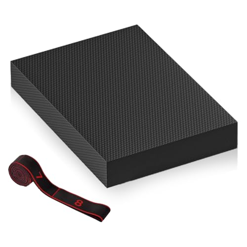 Large Thick Balance Pad Non-Slip Stability Trainer Yoga & Pilates - color: Black