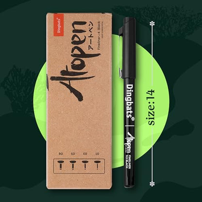 Atopen Fineliner 4pc Set - color: Fineliner (Black) 4pc Set, style: Sleek, Modern, Versatile