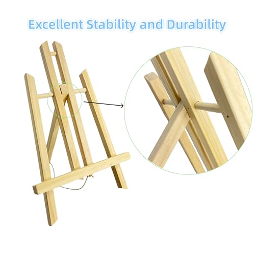 Adjustable Portable Tabletop Easel Stand for Painting, Wooden Art Easel, Painting Easel for Canvas and Sign Display – Sturdy, Versatility Art Easel for Painting Parties (11.8"X7.5"X1.18") - size: 11.8"X7.5"X1.18"