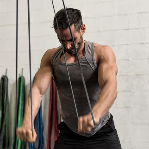 WODFitters Pro Series Pull-Up Assistance Bands – Premium Resistance Loop Bands for Assisted Pull Ups, Muscle Ups, Strength Training & Mobility – Durable Bands for Functional Fitness - color: #2 Black