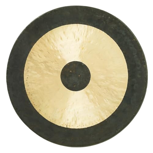 Unlimited Chau Gongs, Sound Healing, Meditation & Yoga Gong, Bronze, 22in | Traditional Chinese Bullseye Design, Deep Layered Tones, Ideal for Sound Baths & Meditation, Mallet & Rope Included - size: 22"