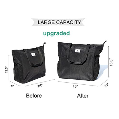 ESVAN Yoga Mat Bag Yoga Tote Carrier Shoulder Bag Carryall Tote for Office,Yoga,Pilates,Travel,Beach and Gym - color: D Black