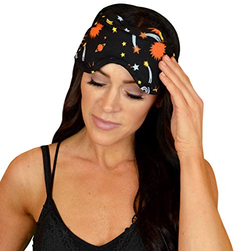 Lavender Eye Pillow, Satin-Backed, Assorted - color: Celestial Black