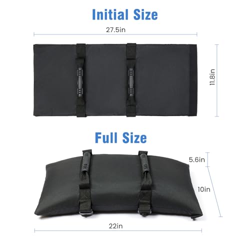 Sand Bags for Weight, 2-Pack 50LBS 1680D Oxford Fabric Sandbags | Sandbags for Weight to Hold Down Umbrella Base, Patio & Cantilever Umbrella Stands, Outdoor Furniture(Without Sand)(2,Medium) - size: 2 x 50lbs