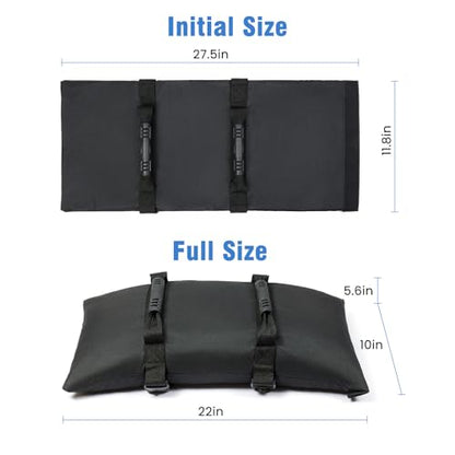 Sand Bags for Weight, 2-Pack 50LBS 1680D Oxford Fabric Sandbags | Sandbags for Weight to Hold Down Umbrella Base, Patio & Cantilever Umbrella Stands, Outdoor Furniture(Without Sand)(2,Medium) - size: 2 x 50lbs