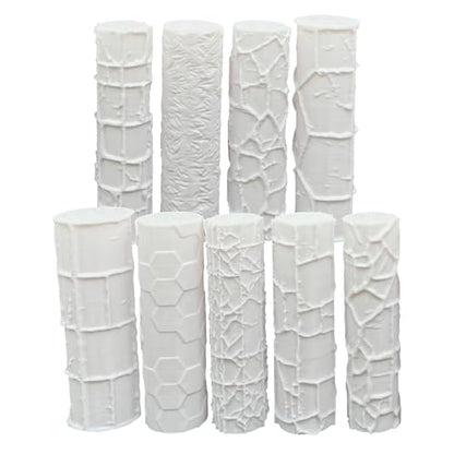 Terrain Texture Hand Roller Set for D&D, Wargaming, Battle Mat, Tabletop, Dungeons and Dragons