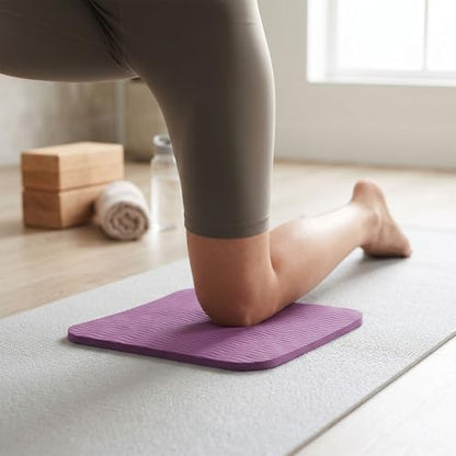 Yoga Knee Pad and Elbow Cushion, Knee Cushion Mat for Floor Exercise Home Workout - color: Purple