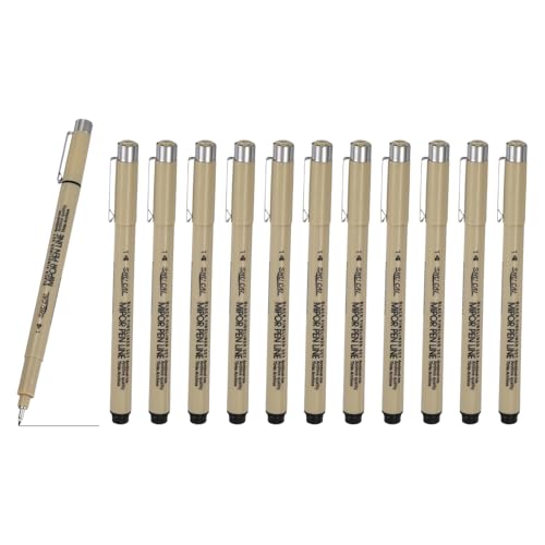 PATIKIL Fineliner Pens, 12 Pcs 1 1mm Fineliner Marker Black Waterproof Ink Archival Drawing Pens Art Supplies Set for Sketching Journaling Scrapbooking Artist Illustration - size: 1 1mm