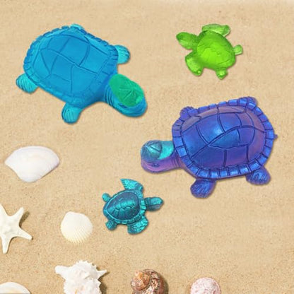 Turtle Shape Resin Molds, SENHAI 4 Pcs Cute Turtle Silicone Molds, 3D Animal Epoxy Resin Molds, Turtle Art Silicone Resin Molds for Craft, Resin Casting, Home Decoration, Holiday Gifts