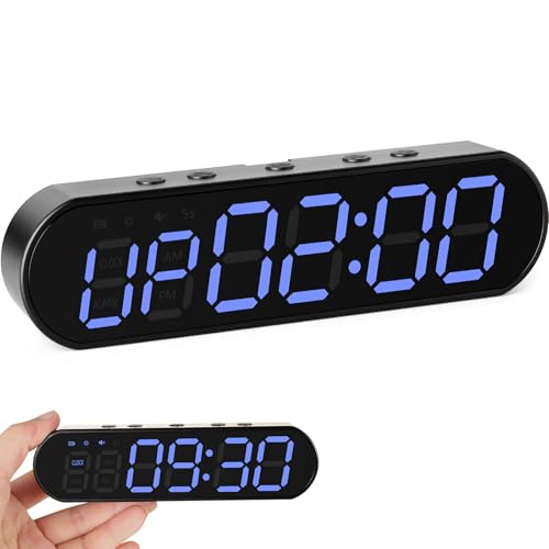 Gym Timer Clock for Home Gym - Portable Workout Timer with 7 Ready-to-Use Modes, 50-Hour Long Battery, Strong Magnetic Base & Clear Display - Ideal for HIIT, Boxing, Outdoor Training