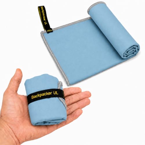 Elite Trail Magic Backpacking Ultralight Quick Dry Microfiber Soft Fast Drying Hand and Face Towel Wash Cloth Camping Yoga Hiking Active Lifestyle Small - color: Blue