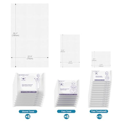 27 Pack Disposable Compressed Towels Set for Travel Portable Washcloths - size: 3 sizes of set s+M+L-27pcs