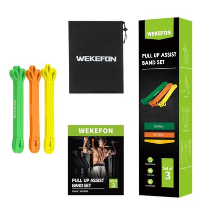 Resistance Bands Set, Pull Up Assist Bands - Stretch Resistance Band - Mobility Band Powerlifting Exercise Bands for Resistance Training, Physical Therapy, Home Workouts - color: Tri-color