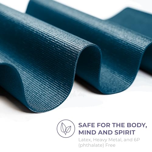 Voyage 5mm Studio Yoga Mats, 10 Pack, 72x24in | Extra Long, Anti-Tear Exercise Mats for Workout, Stretching, Fitness - Non Slip Gym Mats for Home, Schools and Studios - color: Oceanside