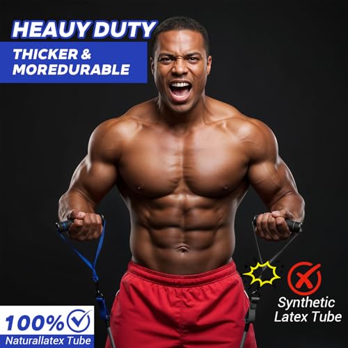 Kifmurase Heavy Resistance Bands,300lbs Exercise Bands with Handles for Men
