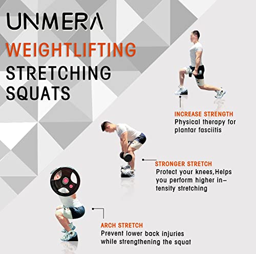 UNMERA Squat Wedge Block 6PCS Adjustable Non-slip Rubber Squat Ramp