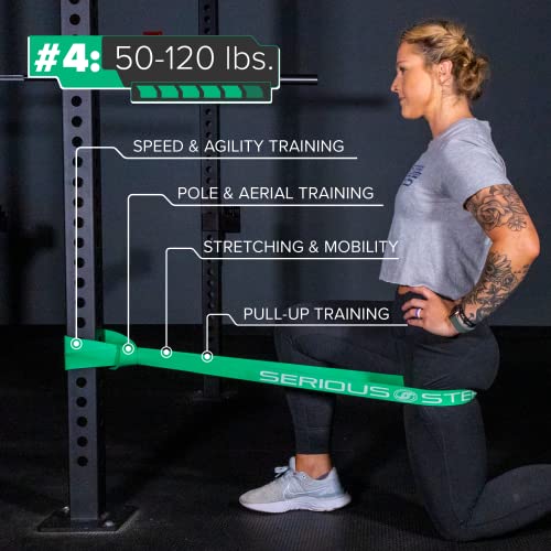 Serious Steel 41" Assisted Pull-up Band, Heavy Duty Resistance Band Sets, Stretching, Powerlifting, Resistance Training and Pull Up Assistance Bands - color: Complete Set (#0-5)