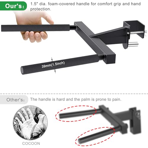 SELEWARE Squat Rack Attachment for Power Cage with 5/8" or 1" Holes - color: A: Dip Bar Attachment(3x3 Rack, 5/8 & 1" hole)