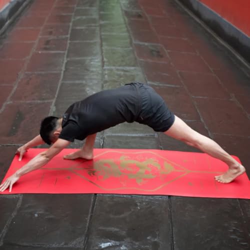 Liforme Zodiac Yoga Mat - Patented Alignment Design, Advanced Non-Slip Grip - color: Phoenix Red