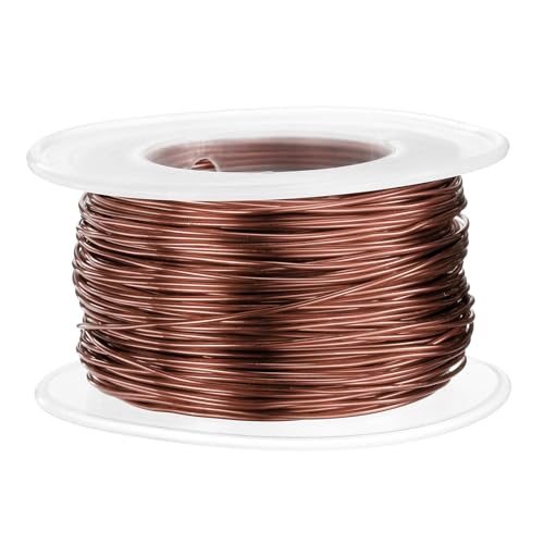 HARFINGTON 20 Gauge Aluminum Craft Wire 0.8mm 98.5ft Flexible Bendable Anodized Metal Jewelry Sculpting Wire for Jewelry Making Modelling Craft DIY, Bronze - color: Bronze, size: 30M x 0.8mm