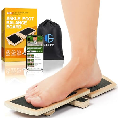 Ankle Balance Board Foot Strengthener Trainer for Sprained Ankle, Stability Exercises, Physical Therapy, Plantar Fasciitis Relief, Posture Correction, Balance Training