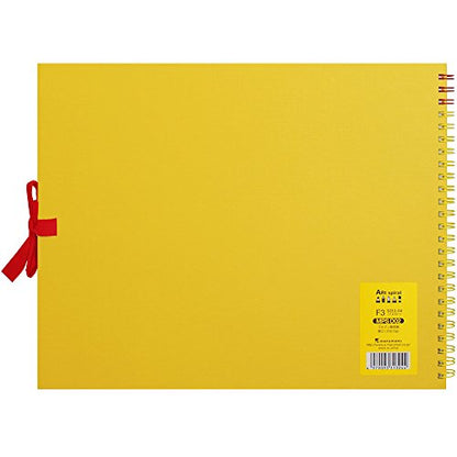 Maruman Art Spiral Sketch Book, F3, 8.74" x 11.26", 24 Sheets, Yellow | Drawing Pad With Acid-Free Art Paper & Twin-Wire Binding, Premium Drawing Paper Sketchbook, Sketch Pad Made in Japan - color: Yellow, size: F3 (8.74" x 11.26")