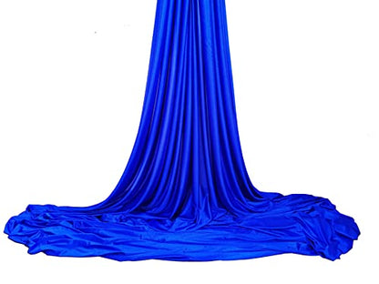 Deluxe Pilates & Yoga Flying Swing Aerial Hammock - Silk Fabric (5mx2.8m) - color: Deep Blue