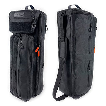 Fitdom Yoga Mat Bag for Women & Men, Large Yoga Gym Duffle with Mat Holder | Expandable Pocket Fits 2 Yoga Blocks with Spacious Storage & Multiple Pockets for Yoga Mats, Pilates, Gym & Workout Gear