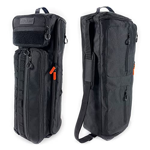 Fitdom Yoga Mat Bag for Women & Men, Large Yoga Gym Duffle with Mat Holder | Expandable Pocket Fits 2 Yoga Blocks with Spacious Storage & Multiple Pockets for Yoga Mats, Pilates, Gym & Workout Gear
