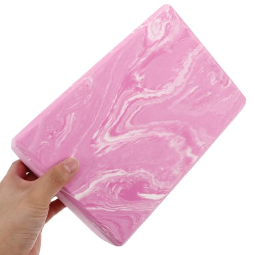 Pink High Density Yoga Block Foam Brick for Exercise and Dance Lightweight Yoga Equipment for Flexibility Balance and Workout Support 8.85X5.90X2.95In