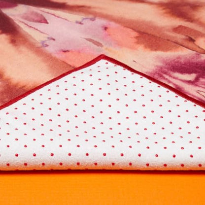Manduka Yogitoes Hot Yoga Mat Towel - 71" | Moisture Activated Grip | Patented Silicone Nubs | Highly Absorbent, Durable & Easy Care | Made from Recycled Materials | 71 x 24 Inches | Bloom - color: Bloom, size: 71" x 24"