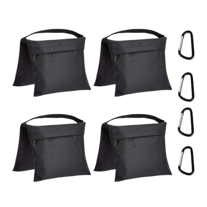 Amazon Basics Photography Sand Bags for Light Stands with Handle, 4-Pack, Black - size: Pack of 4