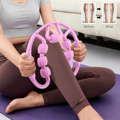 At Home Pilates Kit for Women, Home Workout Pilates Equipment Set with Pilates Ring, Ball, Resistance Band, Resistance Bands, Yoga Strap, Bag, Pilates Essentials Kit for Starter, Beginners - color: Purple