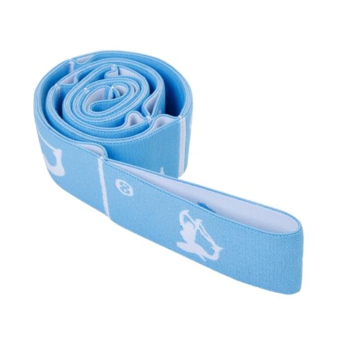 2-Pack Adjustable Kids Dance Stretch Bands - 8-Loop Elastic Bands for Ballet, Latin, Yoga, Gymnastics & Stretching - Flexible, Multi-Section Design for Dance Training & Flexibility - color: Blue+Pink